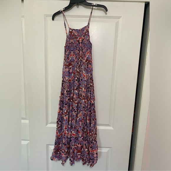 Abel the label Maxi Multicolored Tiered Spaghetti Strap Sundress - Picture 2 of 5